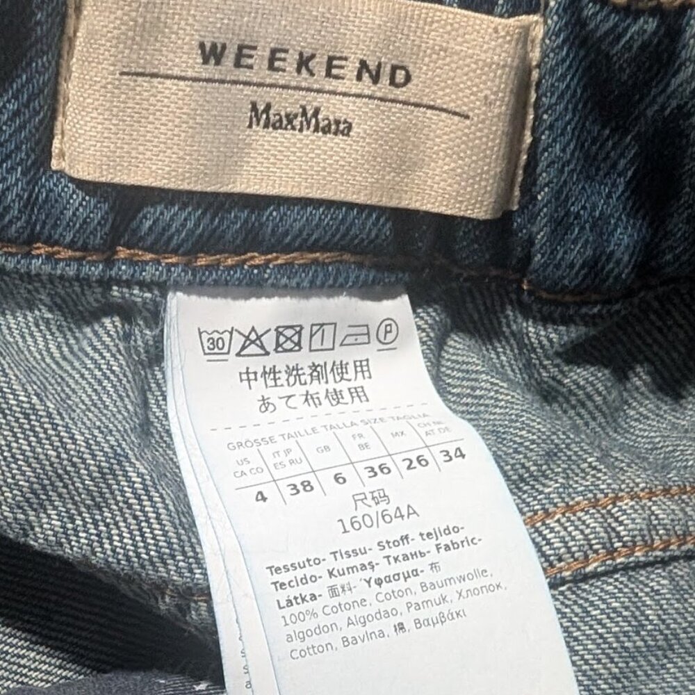 Weekend MaxMara | Abitata Blue Wide Leg Jeans - Picture 7 of 16